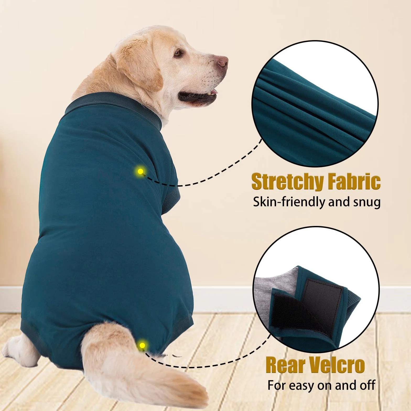 Traje de recuperación de cirugía para perros Camisa médica para mascotas Traje de recuperación para perros para después de la cirugía Traje quirúrgico para perros femeninos y masculinos Colla