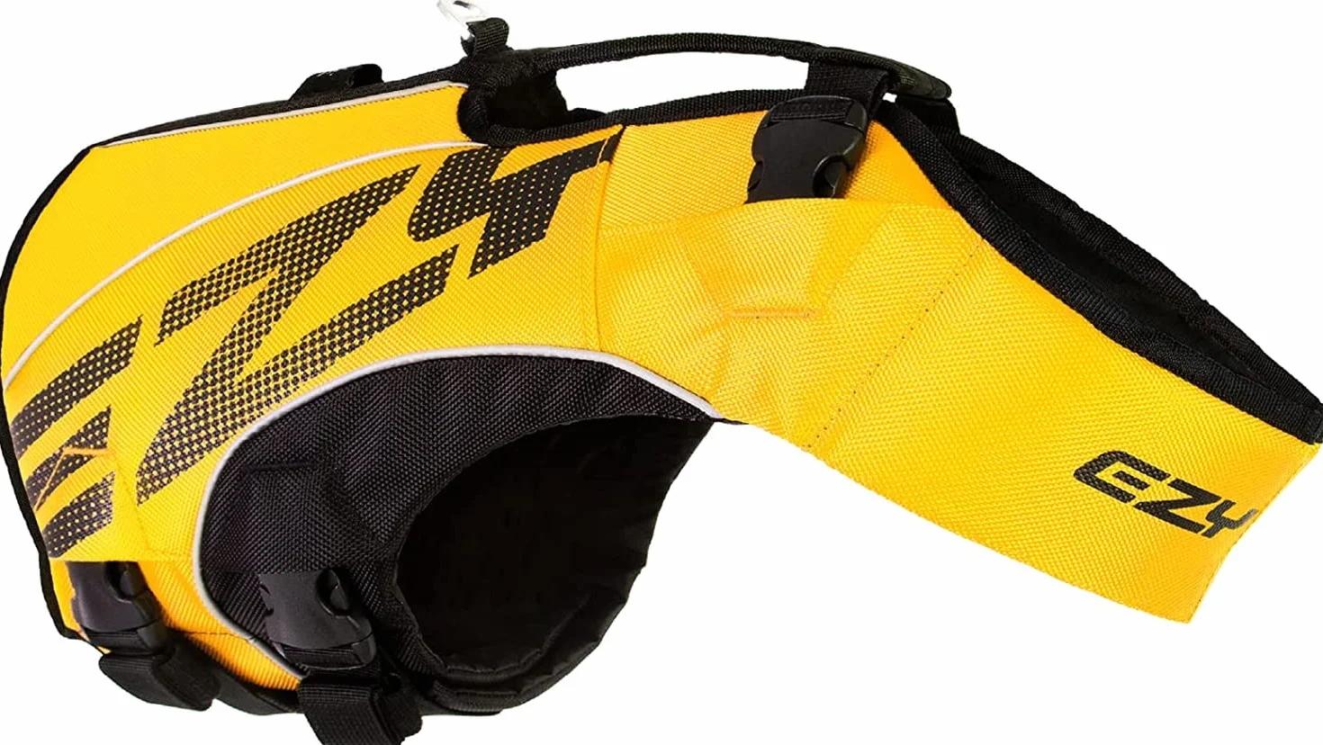 EzyDog Chaleco Salvavidas para Perros - DFD X2 Boost - Alta Flotabilidad, Diseño Aerodinámico, Asa de Rescate, Reflectante, Ideal para Natación (XS, Amarillo)
