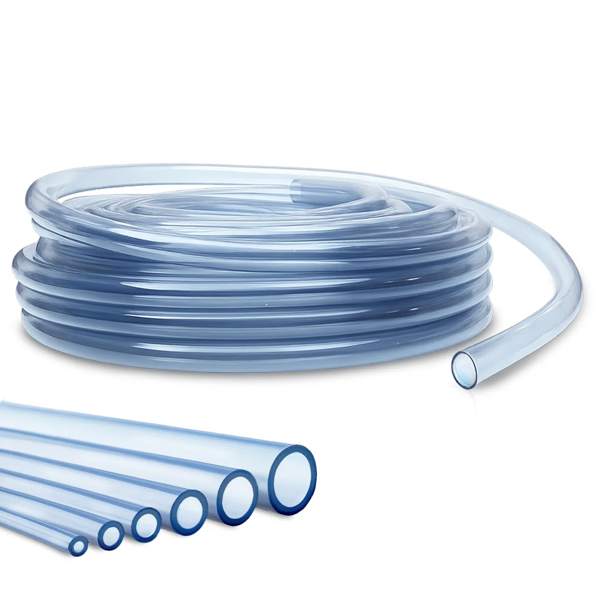 Tubo PVC, Tubo flexible PVC 4mm x 2mm, (10 Metro) transparente para aire y líquidos. Ideal para acuarios, bebederos, riego por goteo y proyectos DIY - Alimenticio seguro, flexible y fácil de instalar.