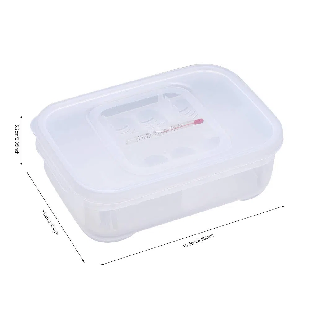 2 Cajas de incubación para Reptiles, Bandeja Profesional de plástico Transparente para cría de lagartos y Reptiles, incubadora de Huevos para Geckos y Serpientes.
