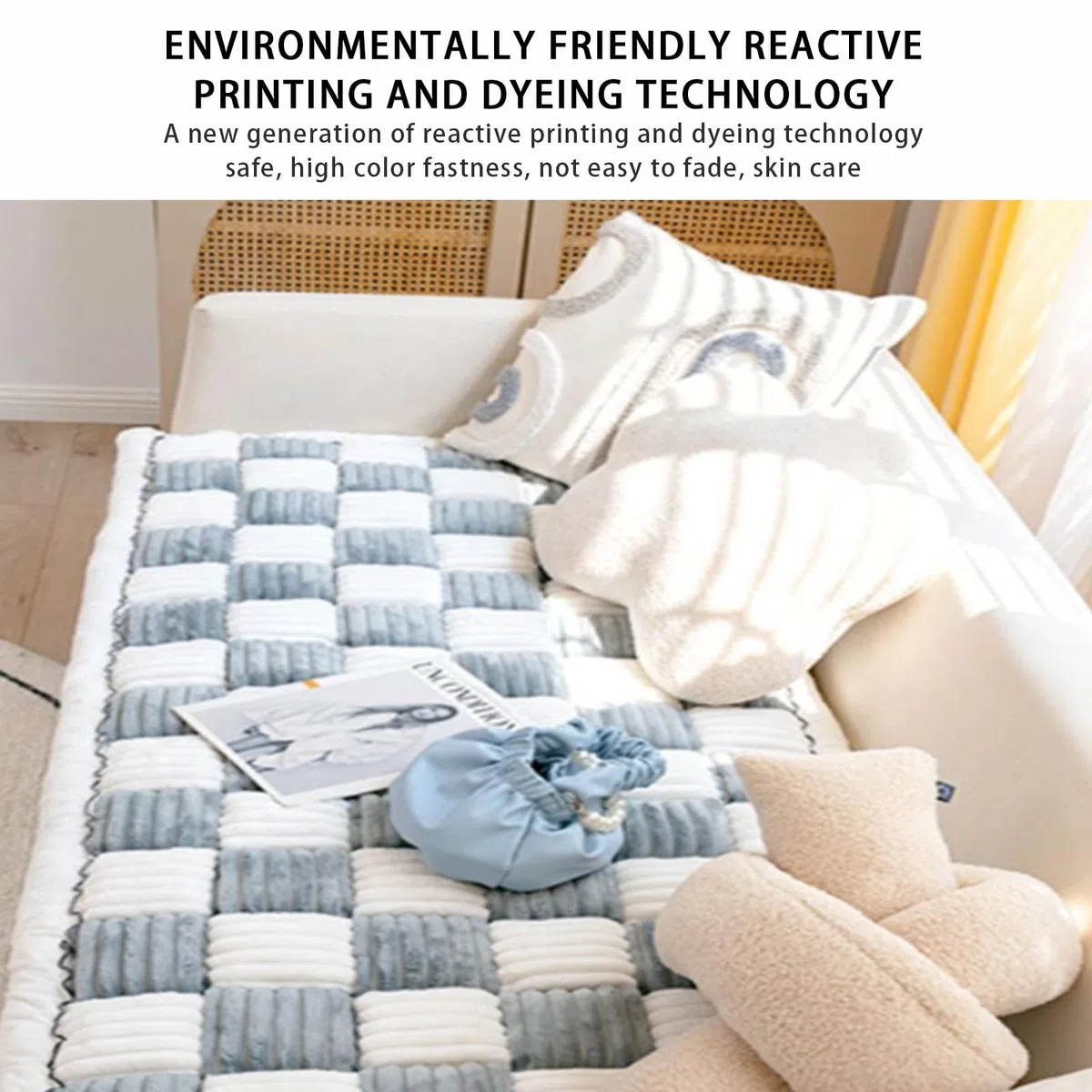 Divertida Funda De Sofá, Cubierta De Sofá De Cama De Almohadilla Para Mascotas Cuadradas De Color Crema, Cubierta De Protección De Muebles, Adecuada Para Gatos Y Perros(Size:27.6*70.9 in,Color:Grey)