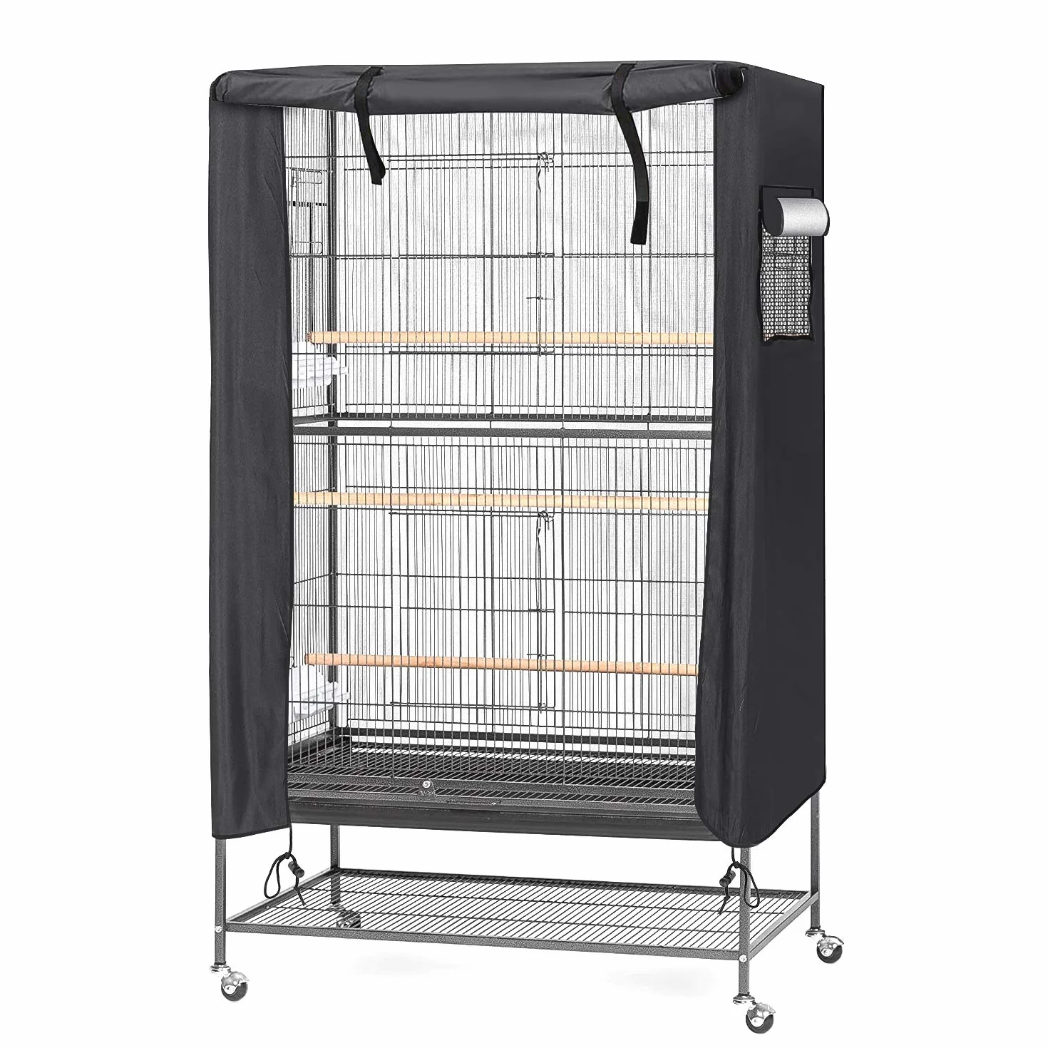 Funda para Jaula de pájaros, 97 x 60 x 130 cm Cubierta para Jaula de pájaros, Impermeable y Transpirable, Duradera, Resistente al Viento, a Prueba de Polvo, para Jaula de pájaros
