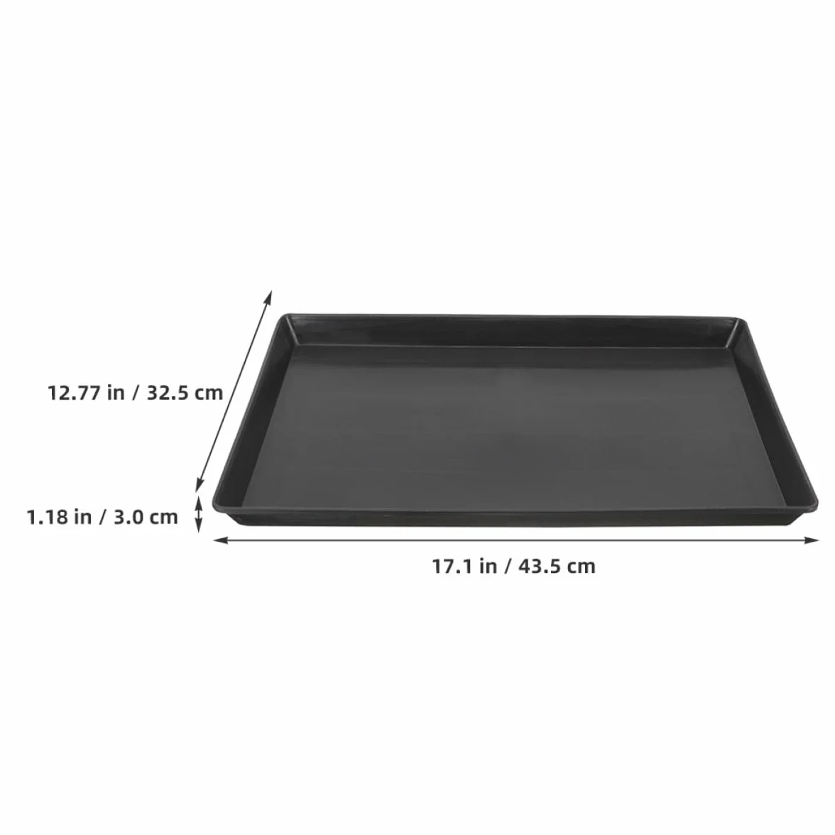 Kisangel Bandejas Negro para Jaula de 2piezas de Plástico Impermeables y Multifuncionales para Conejos y Aves en Jaulas o Recintos