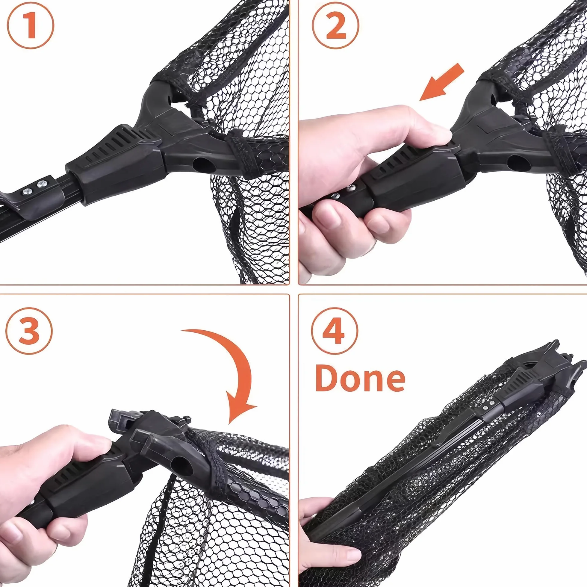 Red de captura de serpientes con mango telescópico, herramientas para manipular serpientes y reptiles, quitar y atrapar serpientes en la bolsa de red
