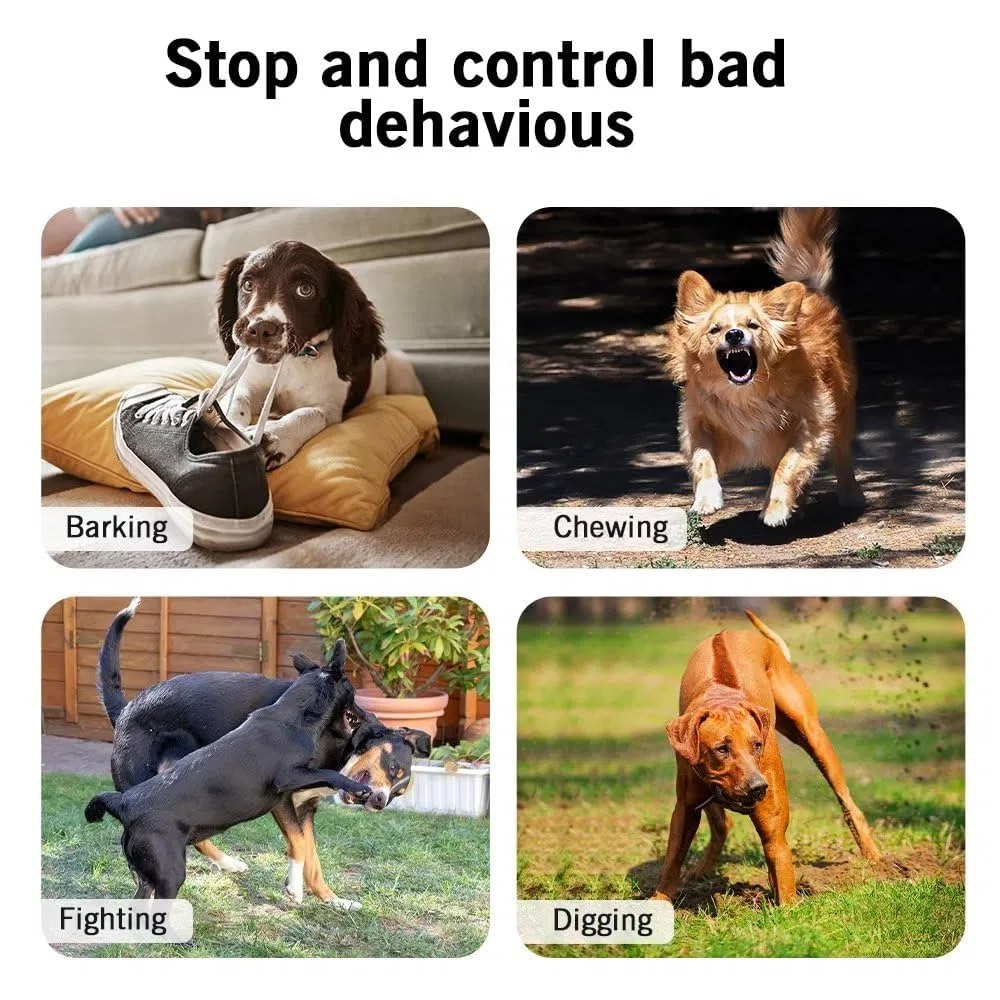 Ahuyentador de Perros, 3 Modos Antiladridos para Perros Ultrasónicos, Impermeable Anti Ladridos para Perros de 33 Pies para Entrenamiento de Perros Grandes y Pequeños al Aire Libre en Interiores