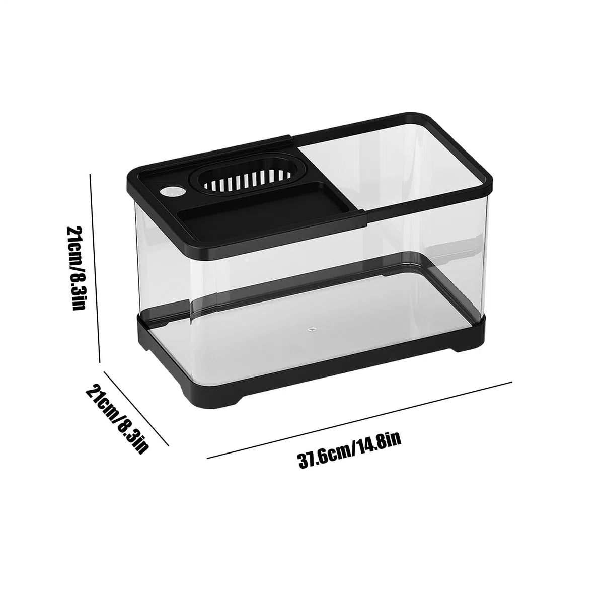 Kit De Inicio para Acuario - Pecera Kit Inicial con Filtro Y Luz | Decoración Submarina, Juego Compacto De para Salón Dormitorio Juvenil