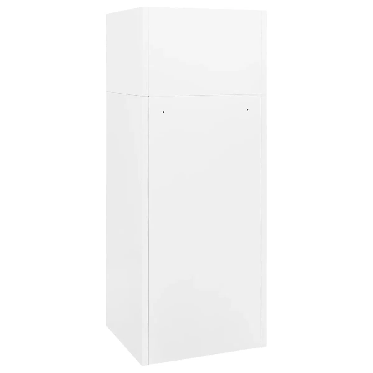 Homgoday Armario para montar a caballo de acero, color blanco, 53 x 53 x 140 cm, con puertas con cerradura y soporte para sillín, modelo 339599