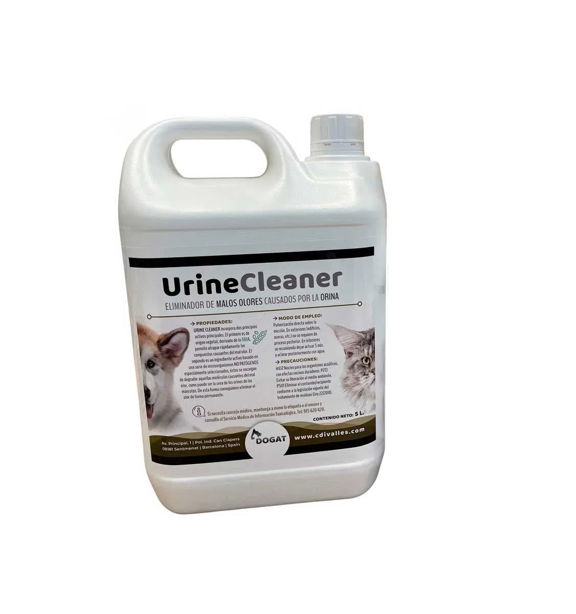 Urine Cleaner Eliminador de Malos olores causados por la orina. Botella 5 Lt