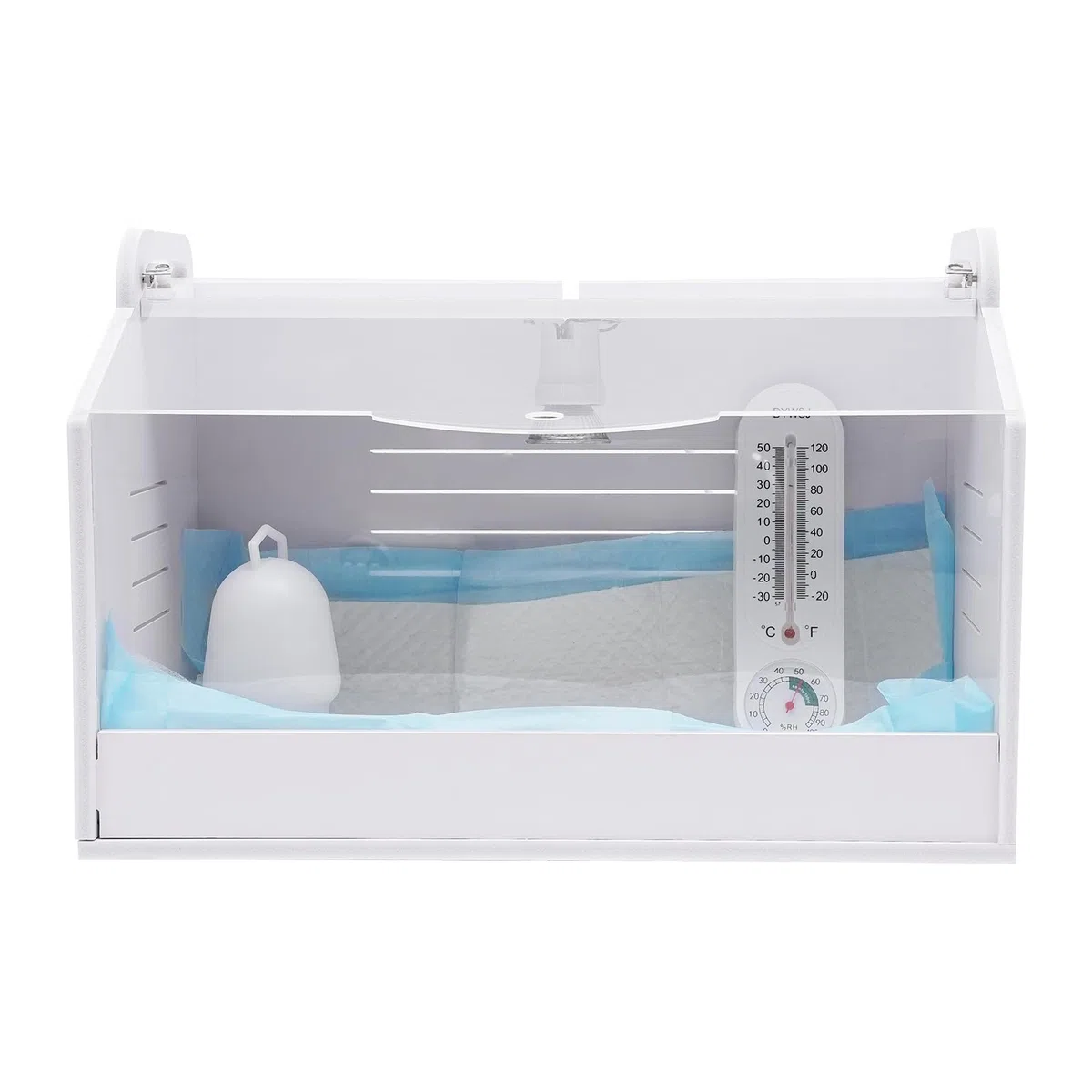 Incubadora Pollitos Caja de cría Calor Lámpara Calentador Ajustable para Incubación Hogar Cría Reptiles Aves de corral Inicio Placa calefactora 15W