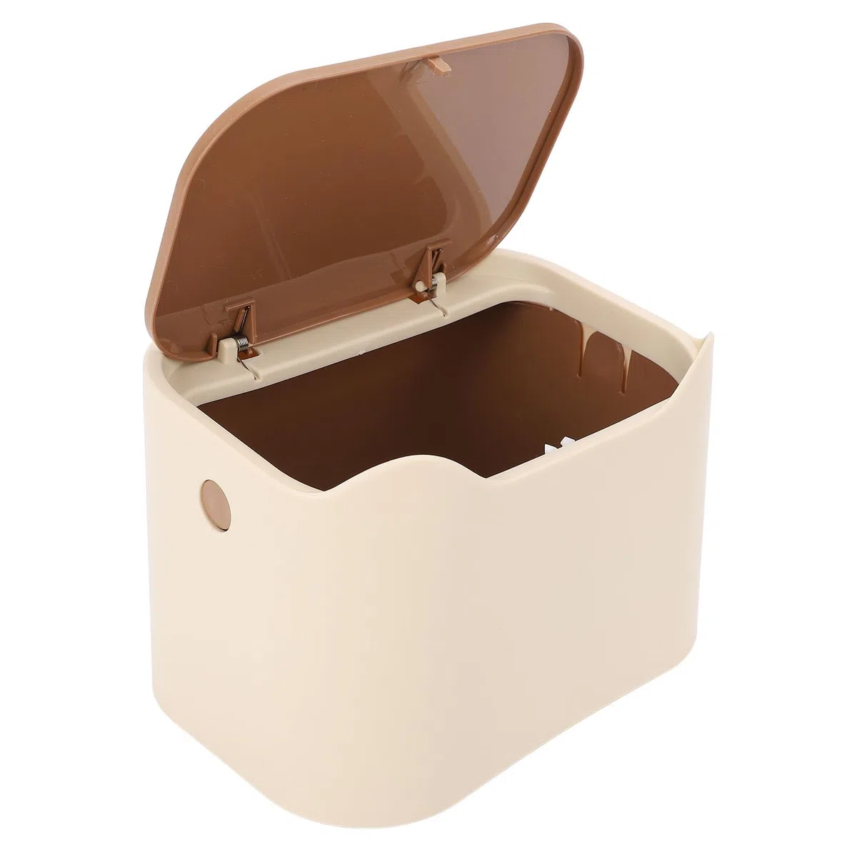 Fockety Cat Trash Cat, Cathop TOB de Tapa de Tipo de Prensa, Diseño de Basura de Caca de Gato Compacto de Diseño Encerrado, Caja de Arenaa para Gatos para el Hogar