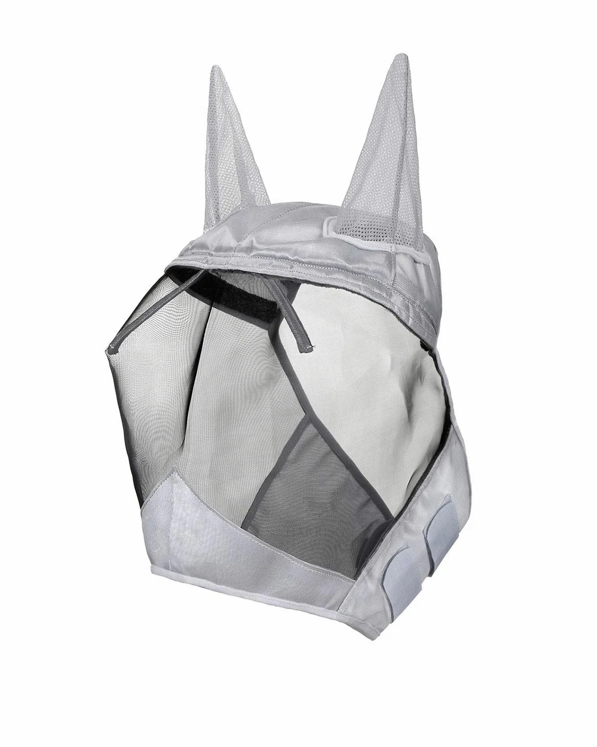 Harrison Howard CareMaster - Máscara para Cara, hocico y Orejas - protección UV Acolchada de Felpa perchada de Nailon, Bright Silver