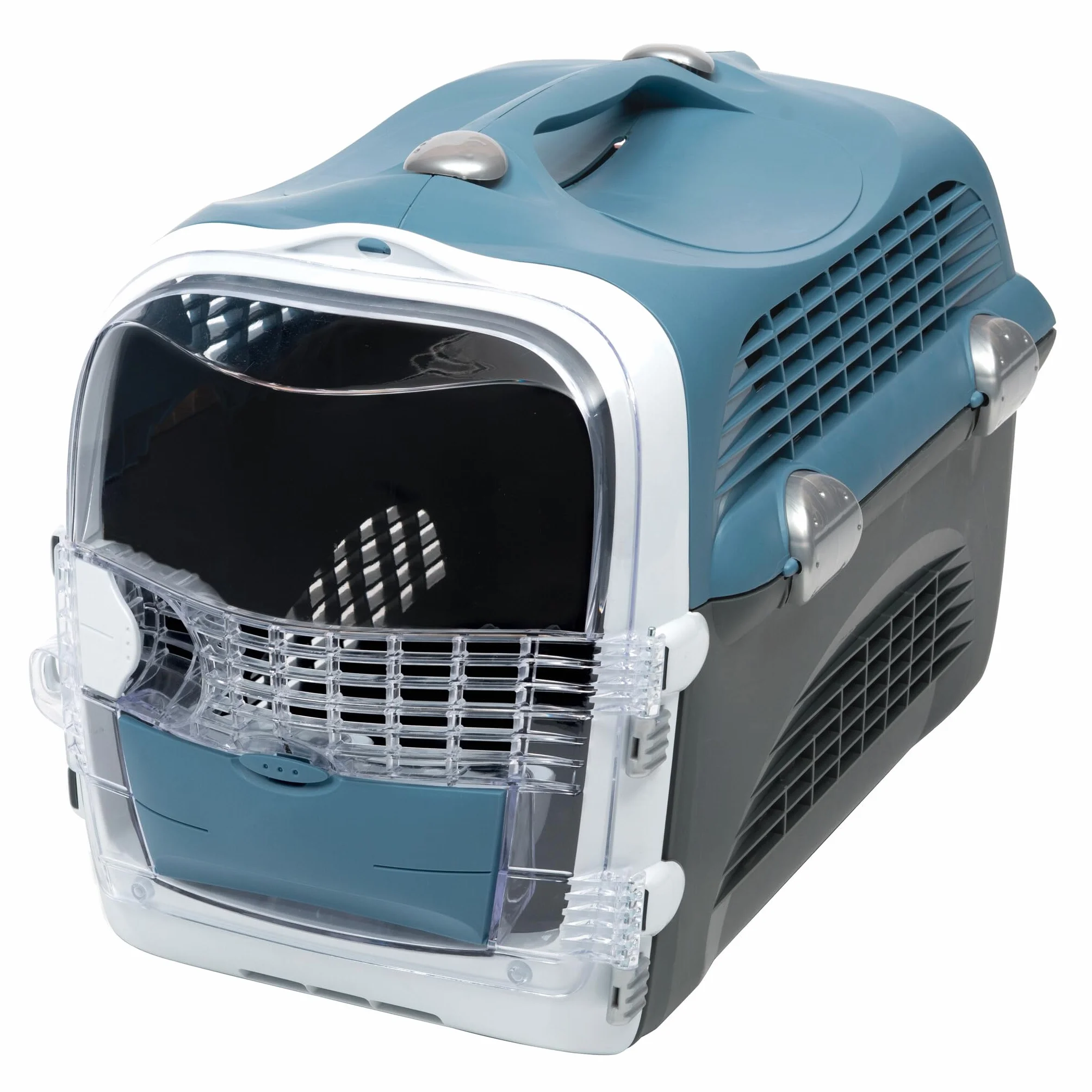 Catit Transportín para gatos Cabrio, azul gris
