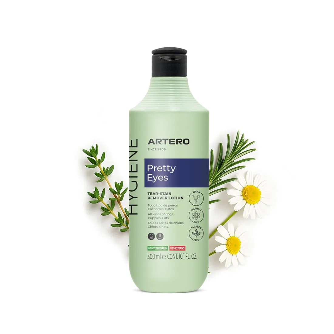 Artero Pack Productos Bichón Maltés – Champú Limpiador de Ojos y Mascarilla para Perros de Pelo Blanco, Hidratación, Brillo y Cuidado Profesional del Manto