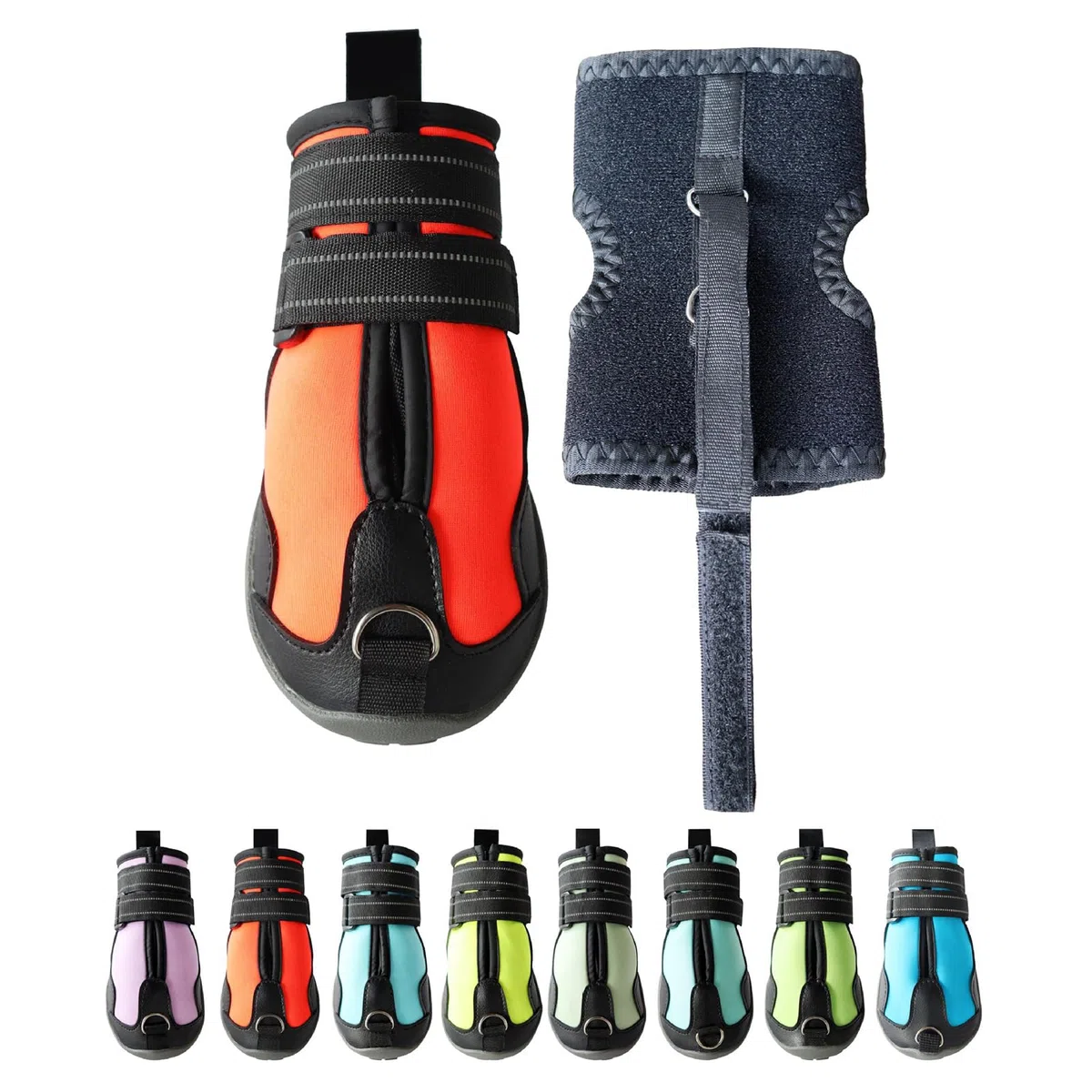 Zapatos correctivos para perros Pitadue con carrete para arrastrar las patas, levantan los dedos de manera segura. Soporte para caída de pies con carrete. Sin enganches para las uñas