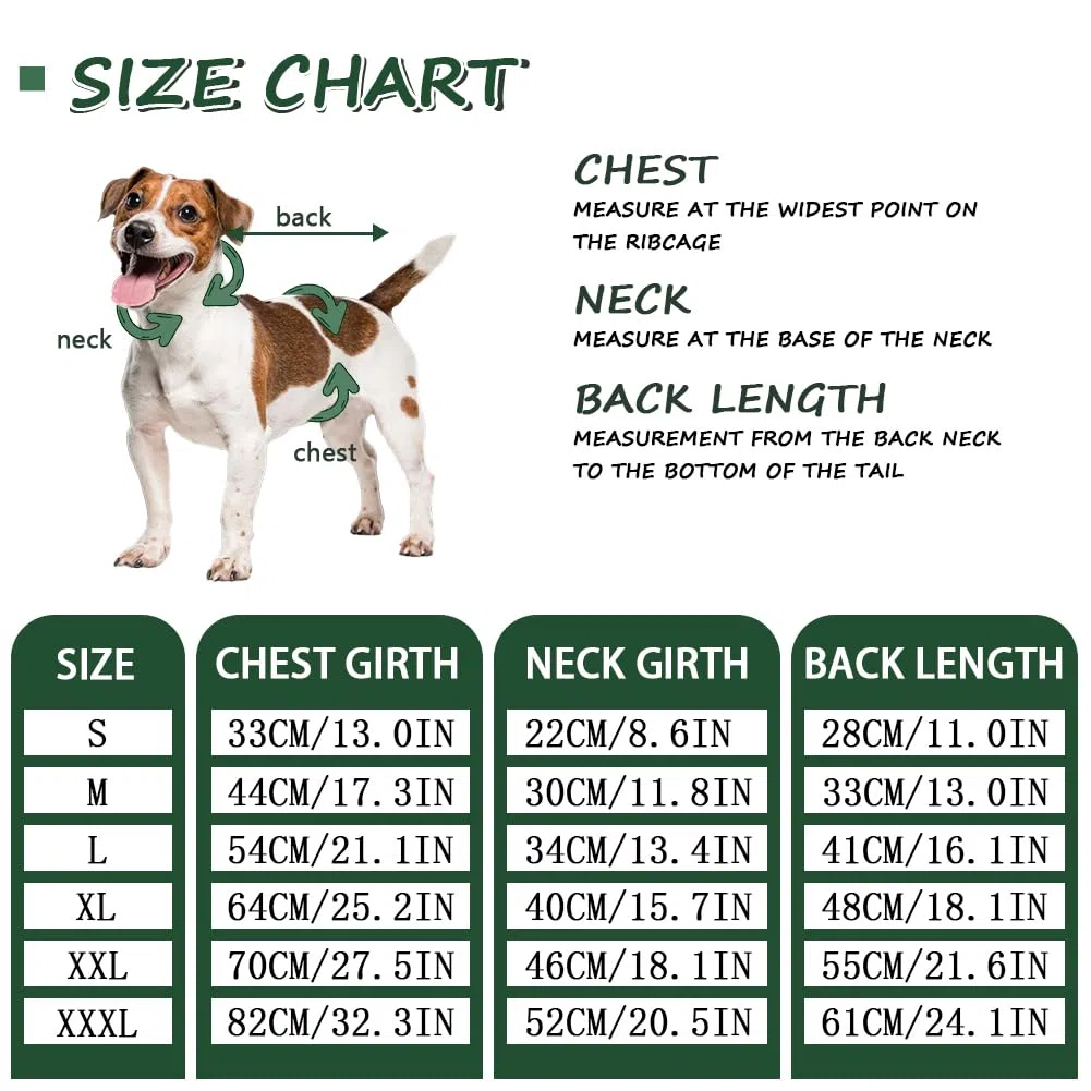 FEimaX Traje de Recuperación para Perros Después de la Cirugía, Protector de Heridas Abdominales para Perros Hembras y Machos, Body Quirúrgico de Manga Larga para Mascotas (Verde, XL)