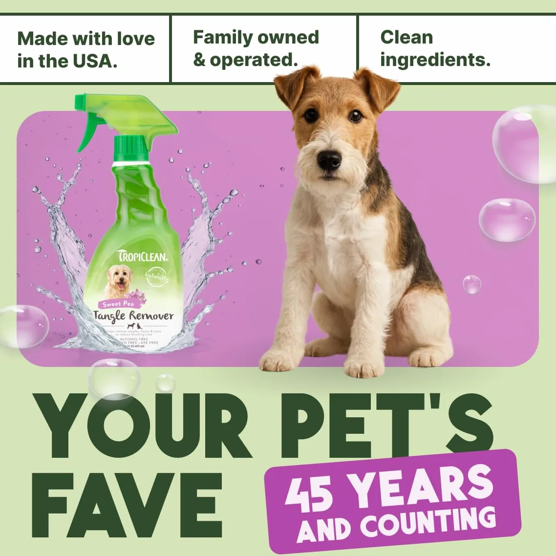 Tropiclean Spray Eliminador de Enredos para Mascotas - 473 ml
