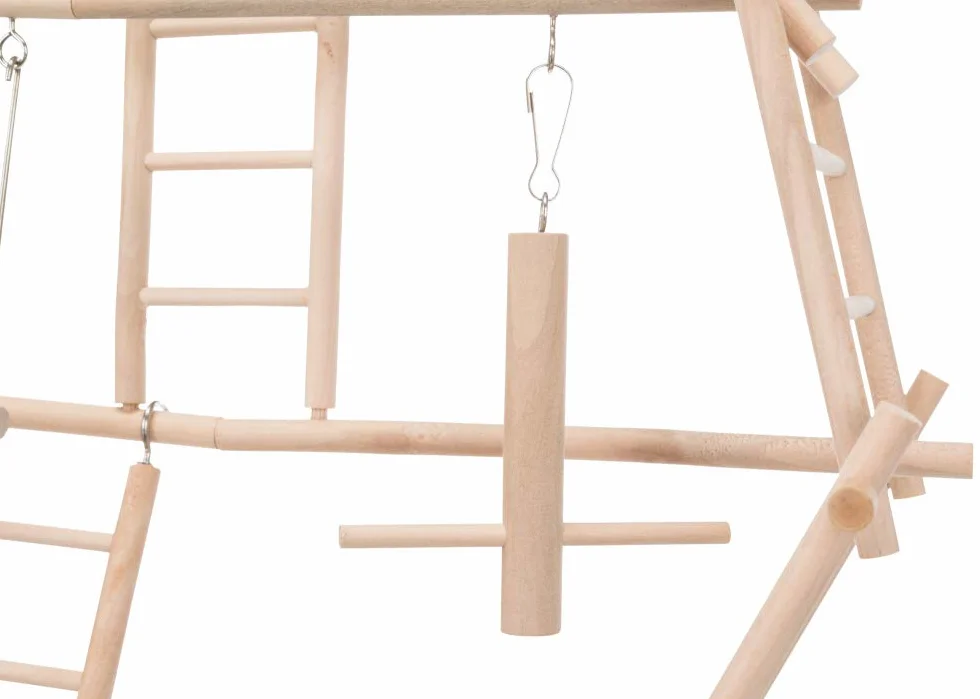TRIXIE Área Juego Madera, Escaleras para Pájaros