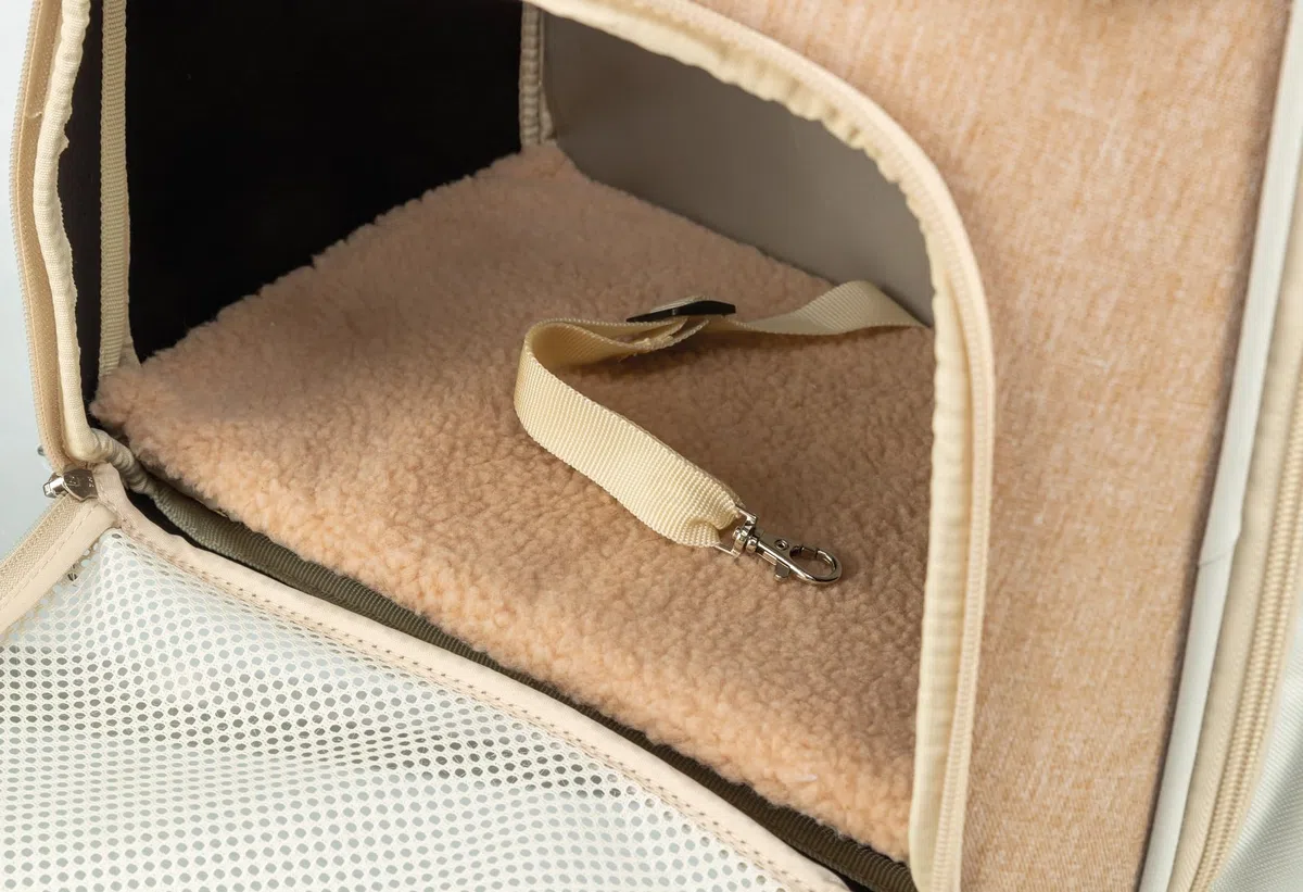 TRIXIE Mochila Willow, 38 × 25 × 45 cm, Beige/Marrón