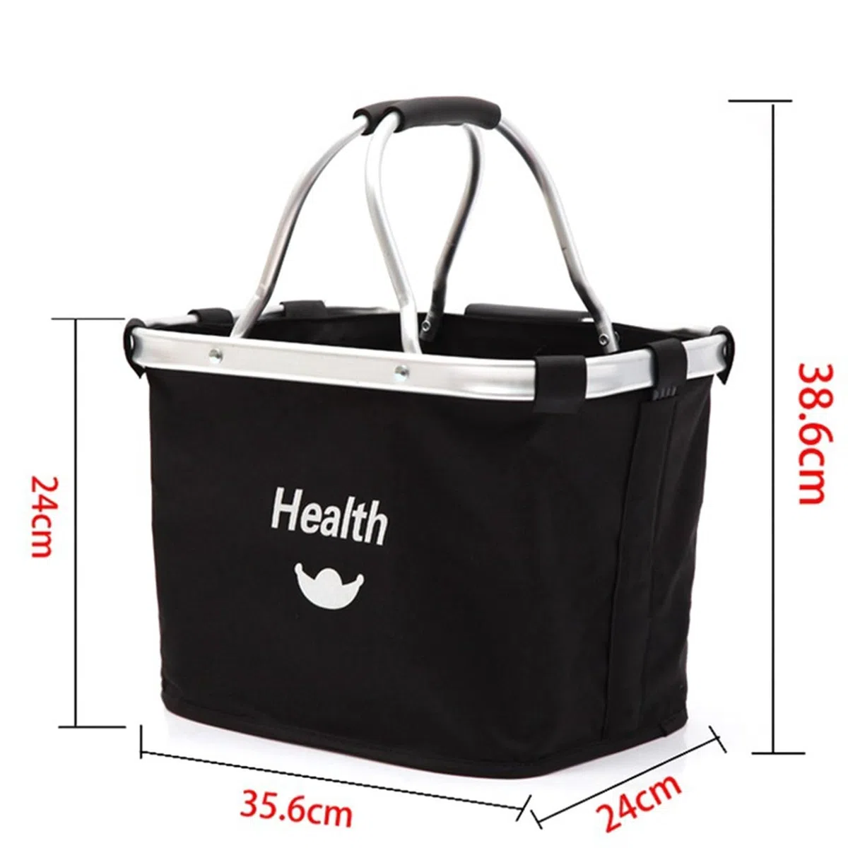 Cesta plegable para bicicleta, Cesta para bicicleta para perros, Fácil instalación Bolsa de cesta desmontable para bicicleta, con adaptador de manillar para perros pequeños, compras, pícnic