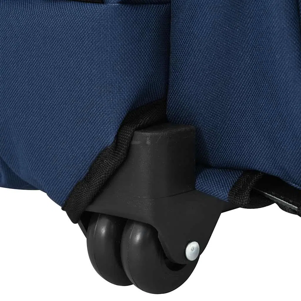 vidaXL Carrito para Mascotas 3 en 1, diseño Azul, 48 x 32 x (57-106) cm, Tela Oxford
