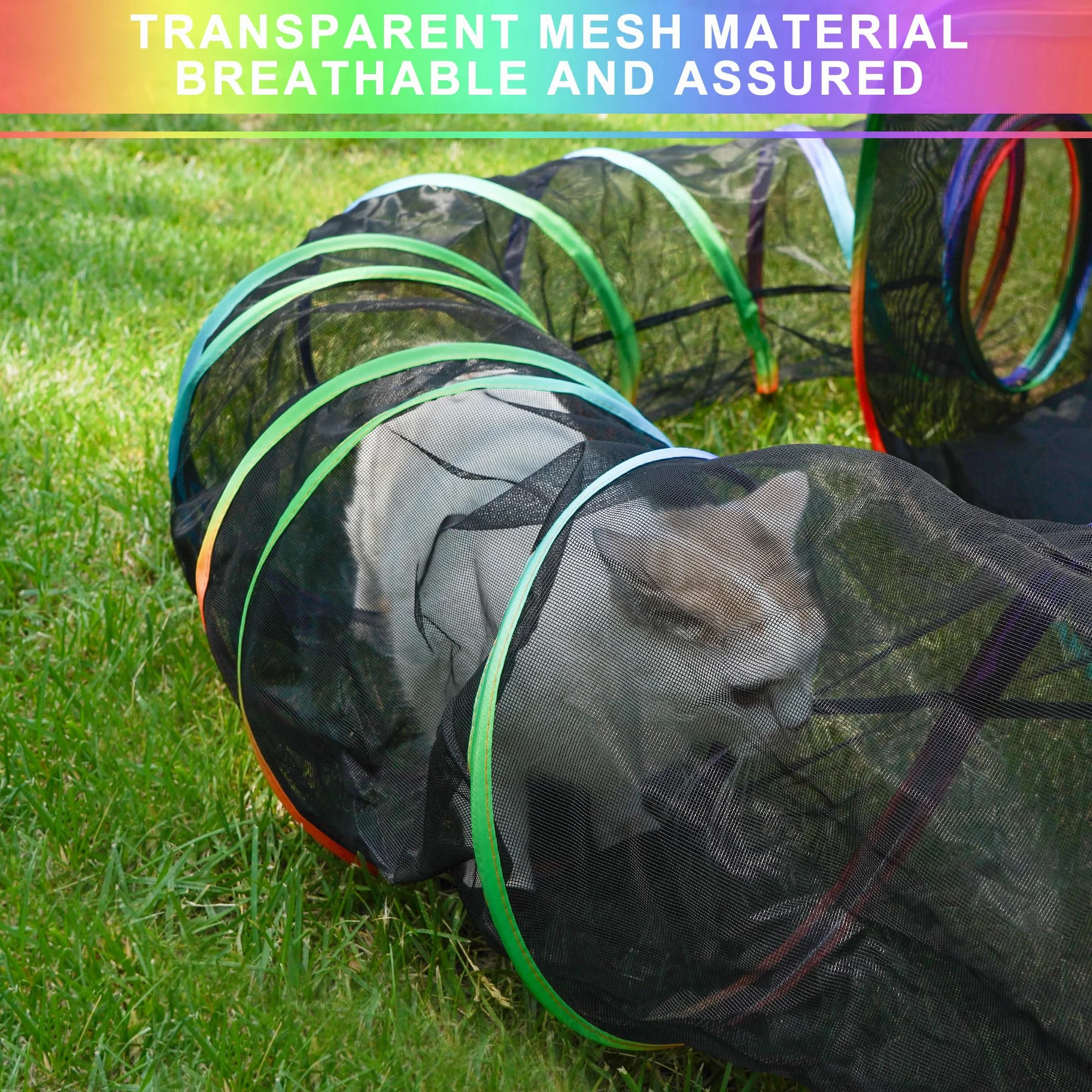 DiDiBir Di Recinto plegable para gatos, tienda portátil al aire libre, parque infantil cerrado para correr gatos, jaula portátil para perros pequeños, conejos y otros animales