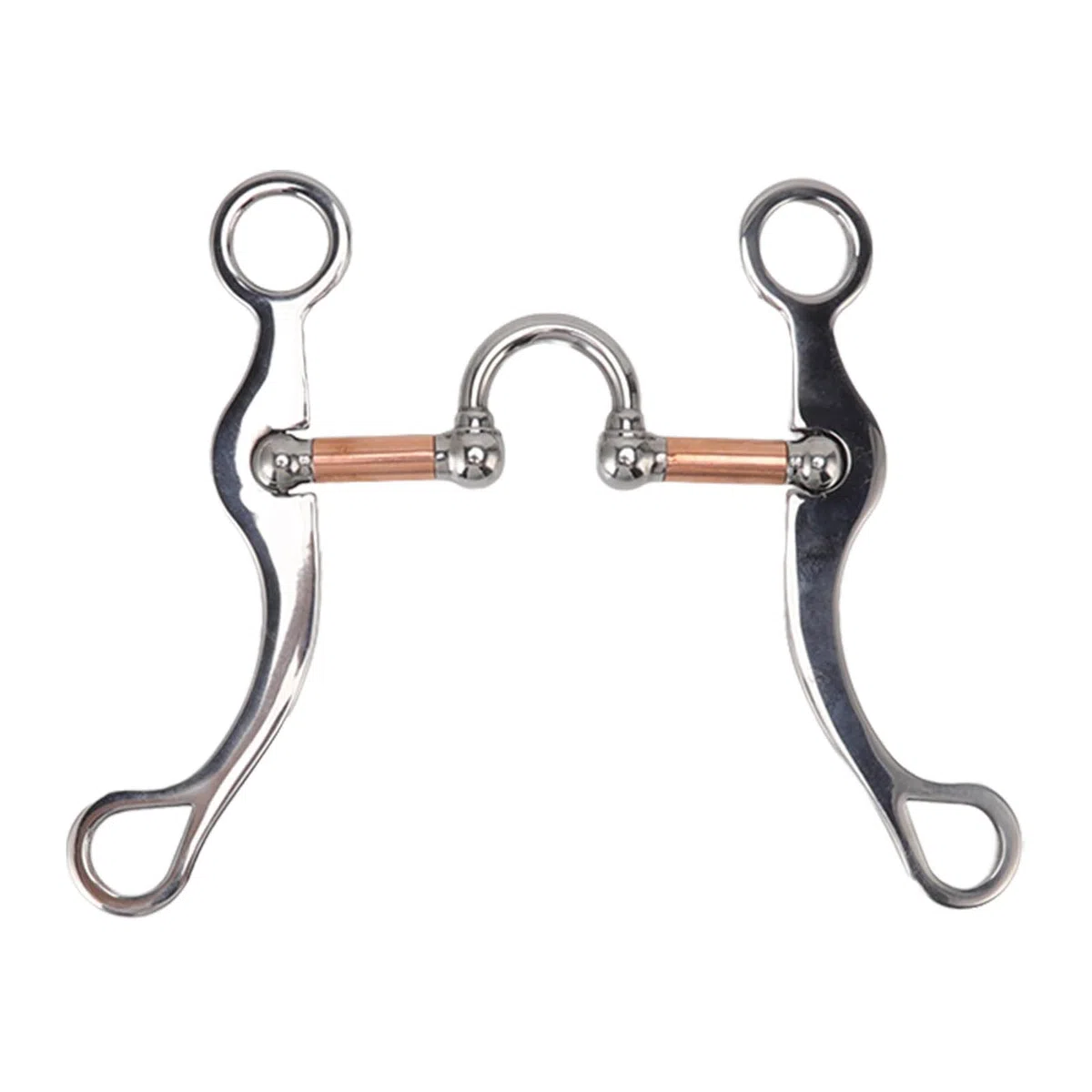 filete de caballo de acero inoxidable,Broca de filete de anillo multiusos, broca de caballo con rodillo, accesorio de carreras de caballos Broca de espesor suelto Broca de boca suelta para carre