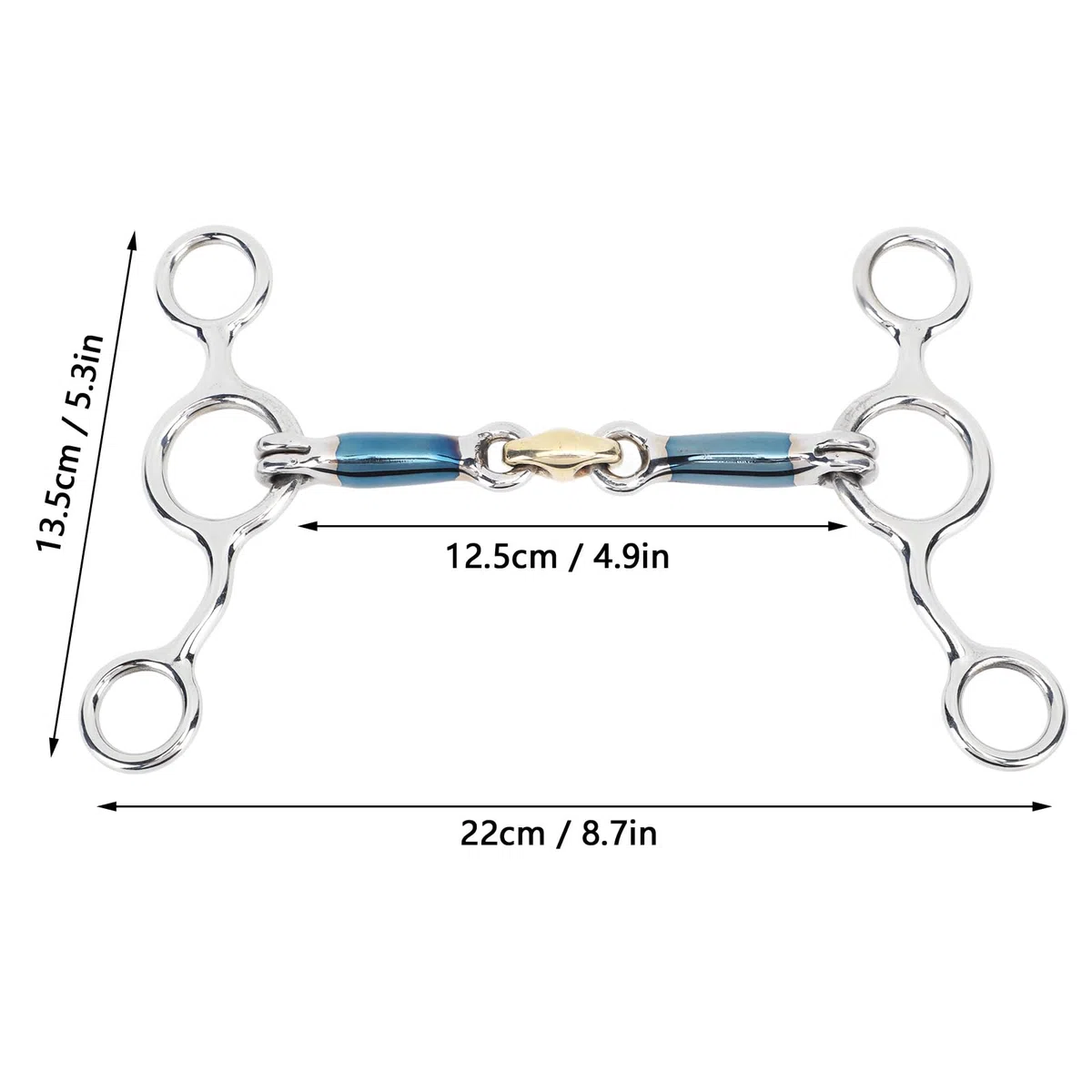 Broca De Caballo De Filete De 125mm, Broca De Boca De Caballo De Acero Inoxidable, Accesorios De Cría De Caballos para Granja