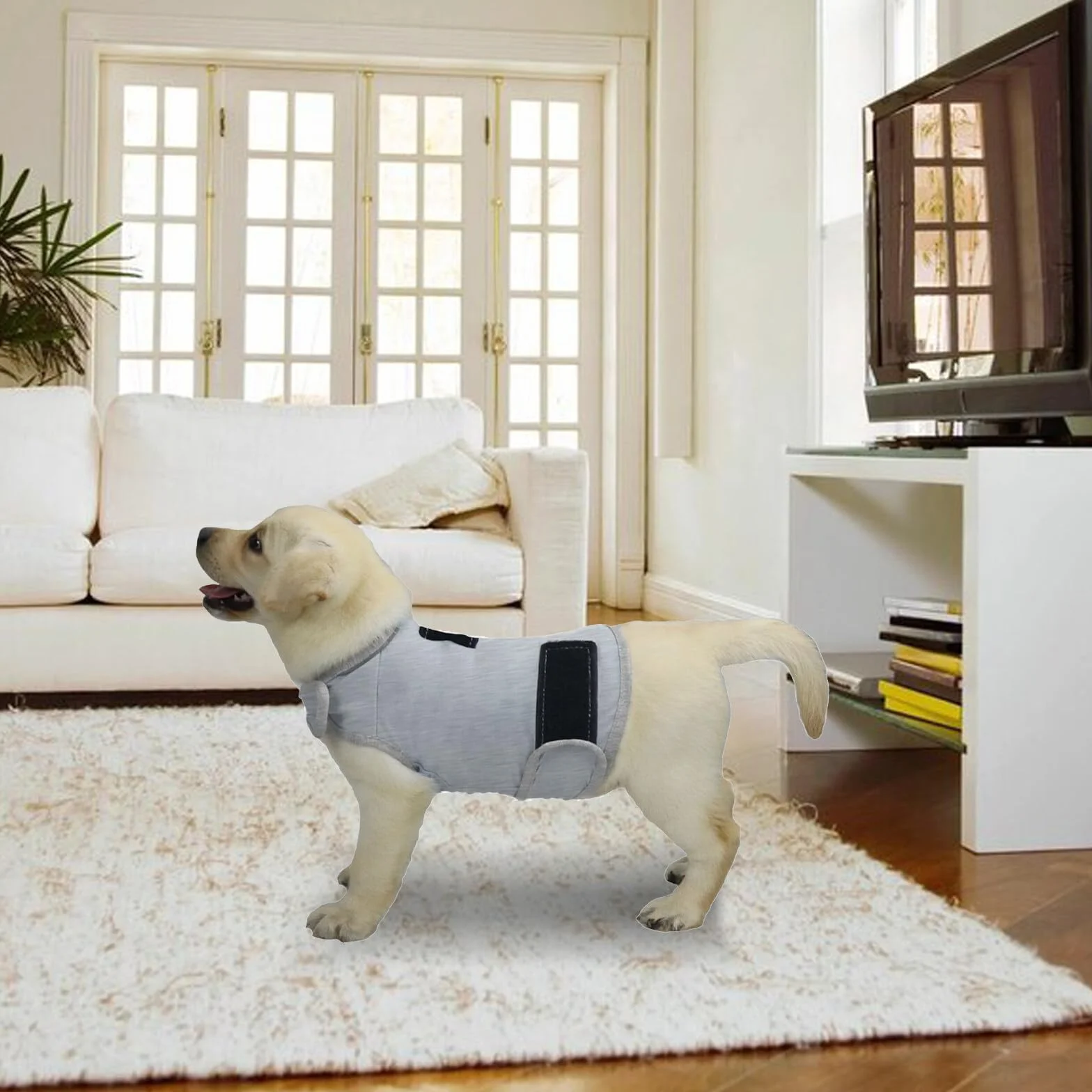 Abrigo de ansiedad para perro, chaleco ligero para calmante, para mascotas ansiosas, mantiene la comodidad y calma