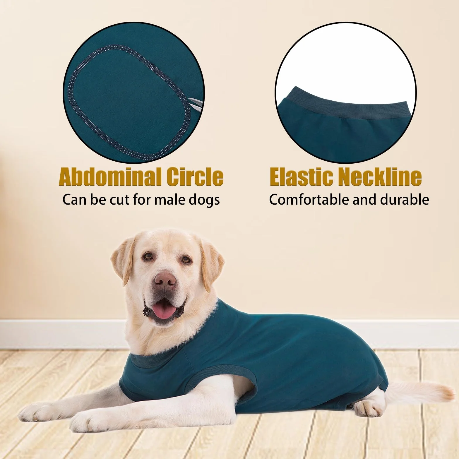 Traje de recuperación de cirugía para perros Camisa médica para mascotas Traje de recuperación para perros para después de la cirugía Traje quirúrgico para perros femeninos y masculinos Colla