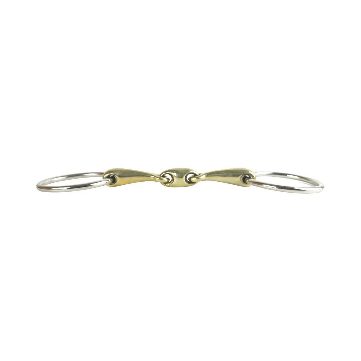 AK AKRS-2638 - Anillo suelto con doble articulación para montar a caballo, plata alemana (5,5 pulgadas, plata alemana)