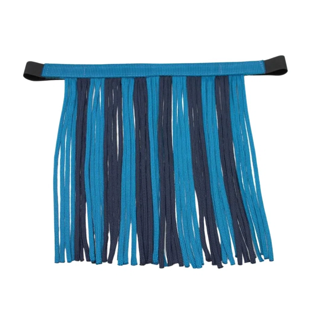 PFIFF 103103 Sunny - Juego de Cabestro (3 Piezas, Tejido y Flecos, Personalizable), Color Azul Claro