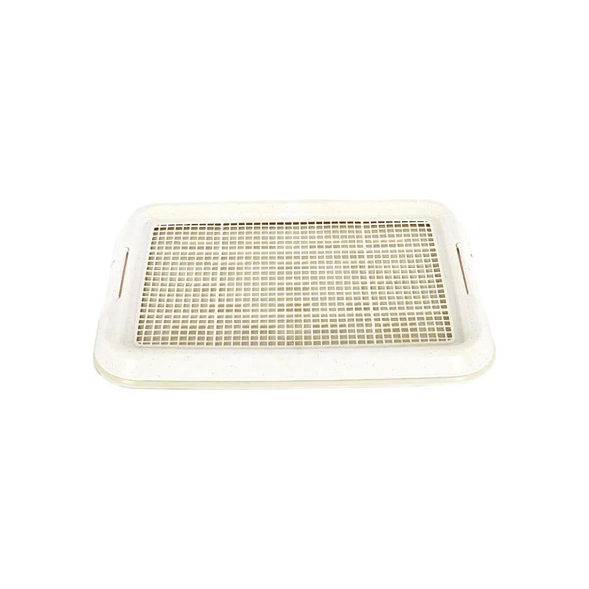 rockible Orinal para Perros, Caja de Arena para Perros, Soporte para Almohadilla para Orinar para Cachorros, Bandeja para Orinal de Malla para Cachorros