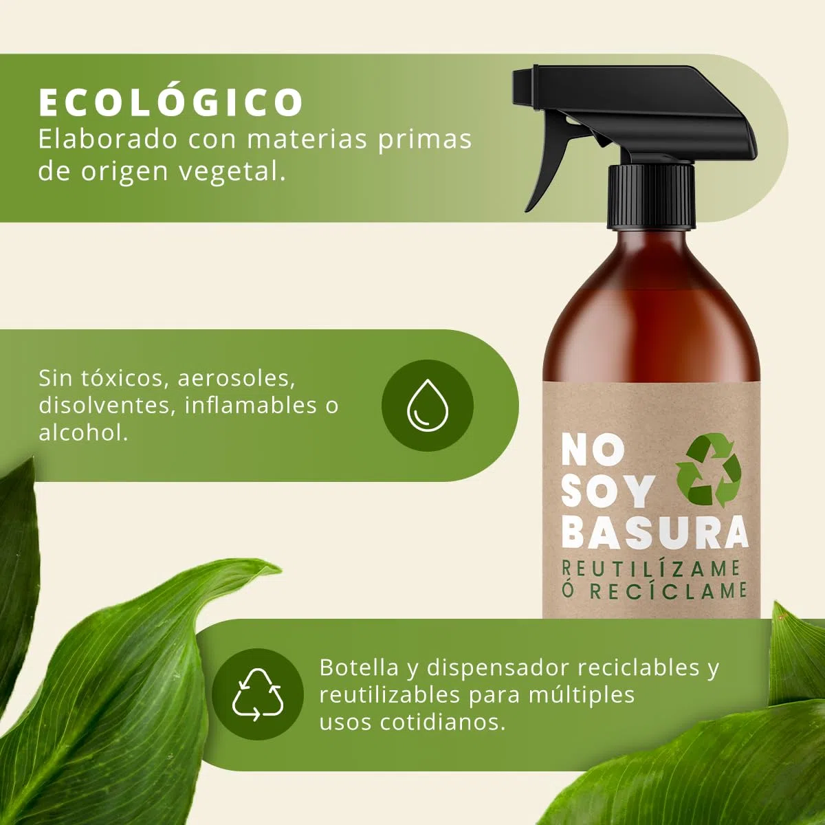 Neutralizador líquido de Olores Multiusos Spray - Fórmula Green - Ideal para eliminar el olor a humedad, mascotas, pescado, comida…, entre otros - Aroma Aloe vera - 250 ml - SCENTECHNOLOGIES