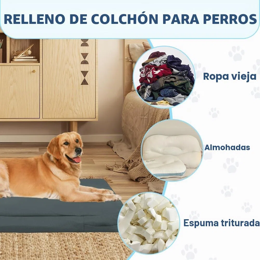 DUJUIKE - Funda Impermeable para Cama de Perro, Funda de Repuesto para Jaula, Funda de Repuesto para Almohadilla, Lavable, extraíble, con Cremallera, Protector de colchón(Gris Oscuro,L(102x69x10cm))