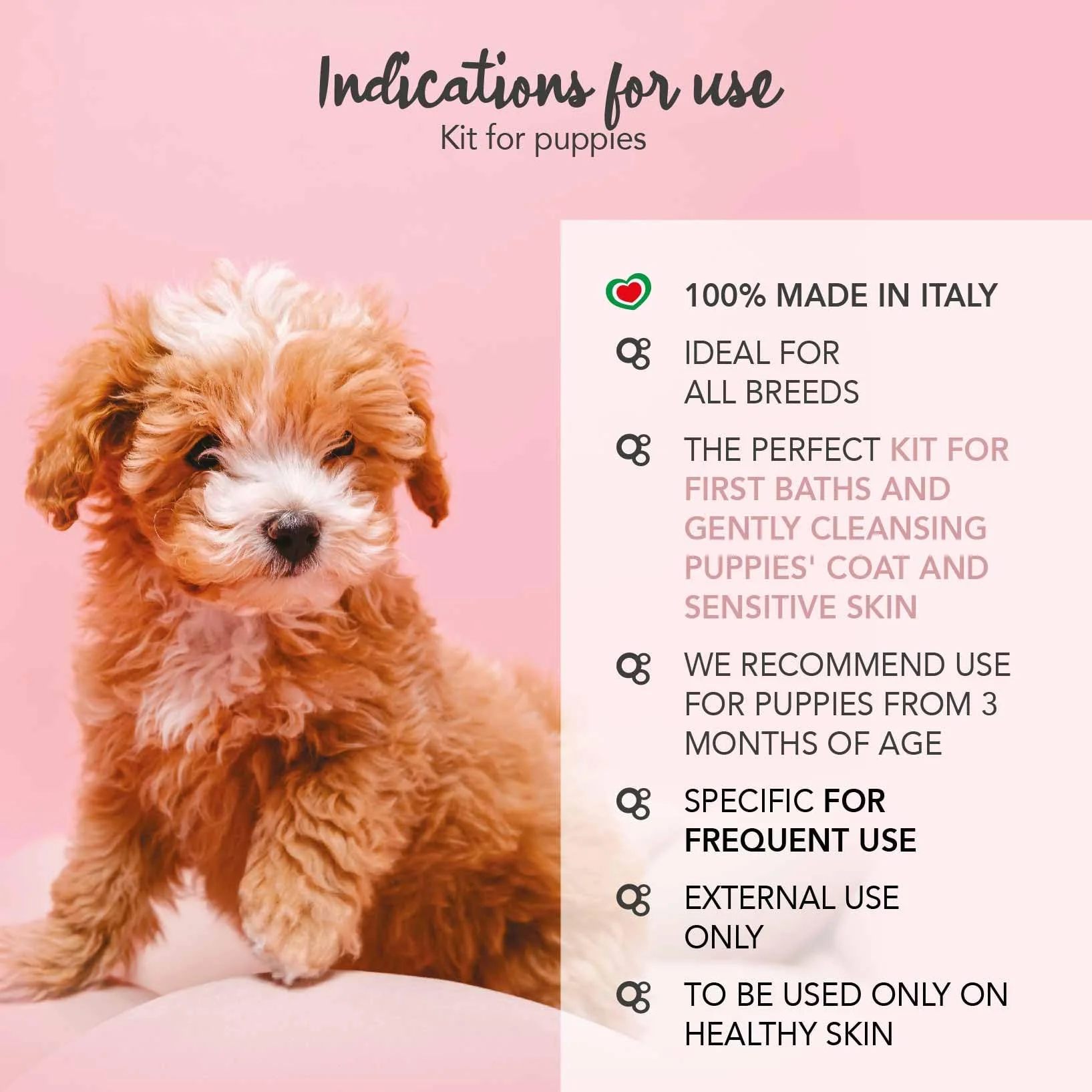 YUUP! – Kit Cachorro | Champú para Cachorros y Pieles sensibles, Acondicionador desenredante y Agua Perfumada, Ideal también para Gatos