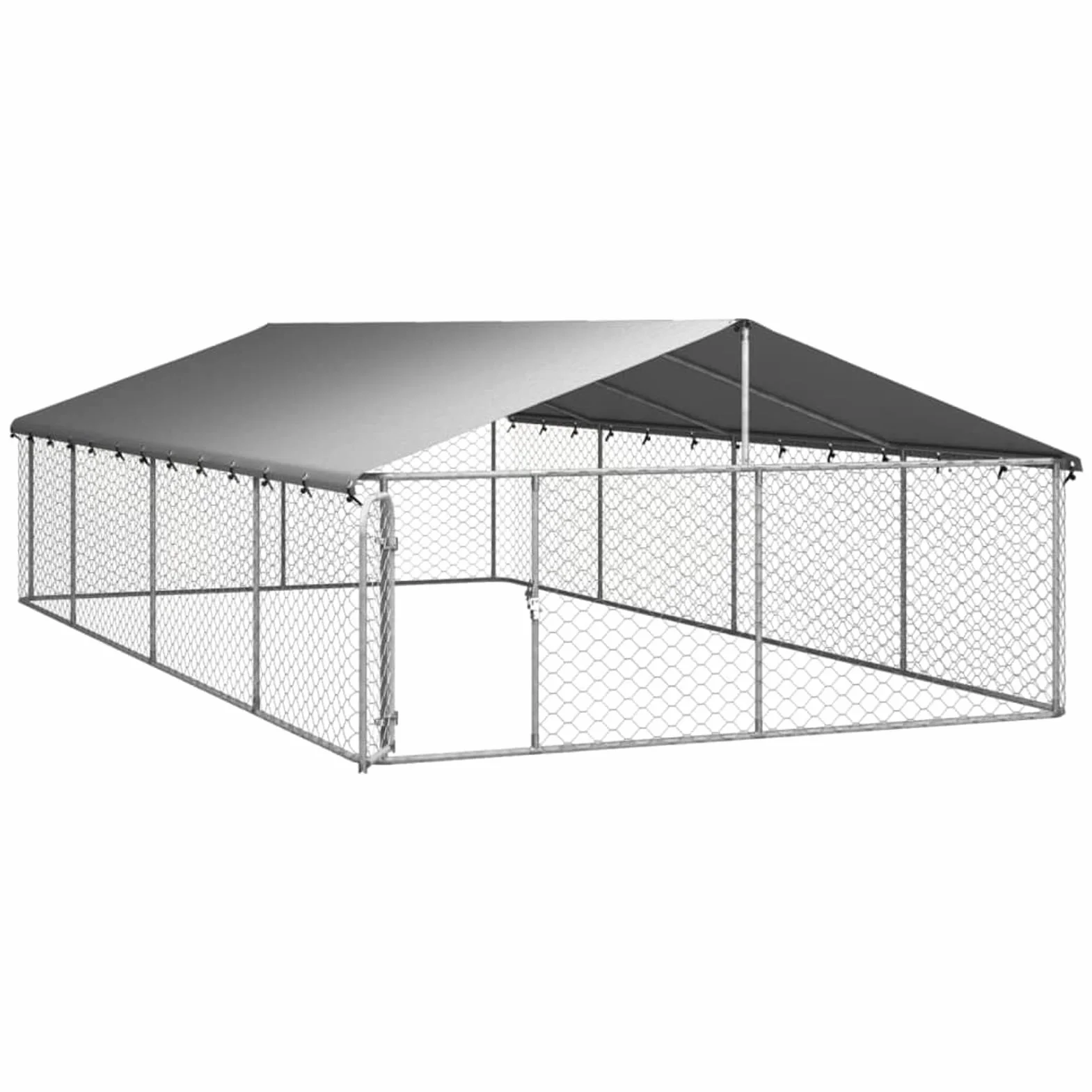 GuyAna Perrera de Exterior con tejado Jaula para Perros Grandes Jaula Perros 600x300x150 cm