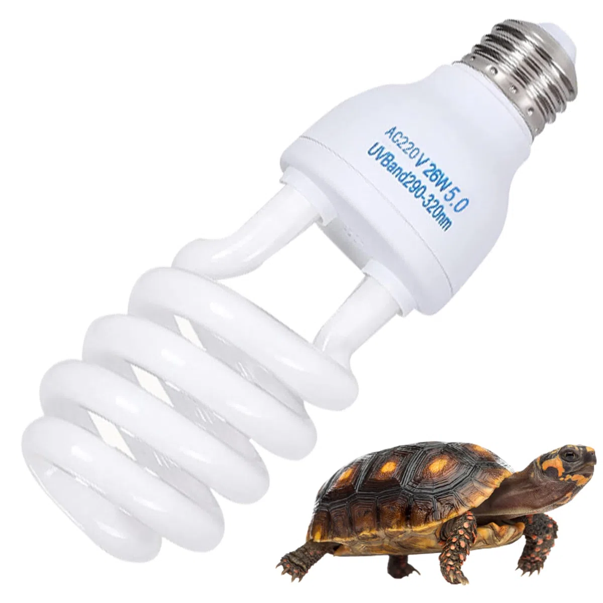 Reptile UVB Bulb 5.0 UVB E27 Interfaz Reptile SUBROPICAL LIGHTA Blanca Azula LIGHTIVE Reptil