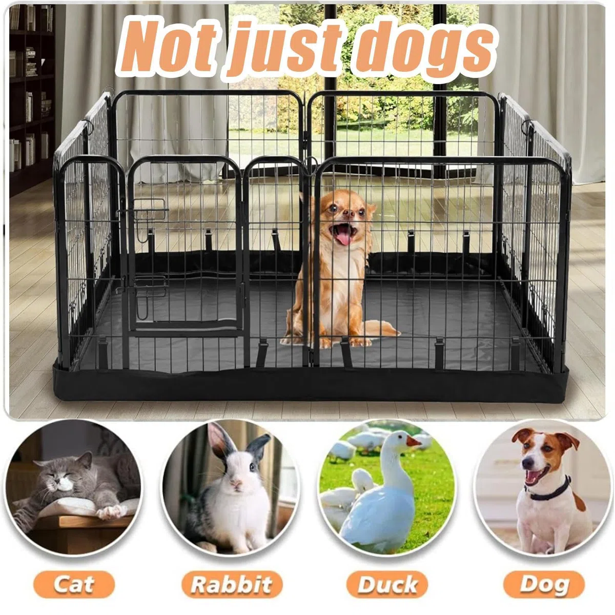 Alfombrilla de juegos para cachorros, alfombrilla para perros | Valla para mascotas - Tela Oxford lavable para cachorros Perros Pee Pad impermeable Whelping - Alfombrilla de entrenamiento para