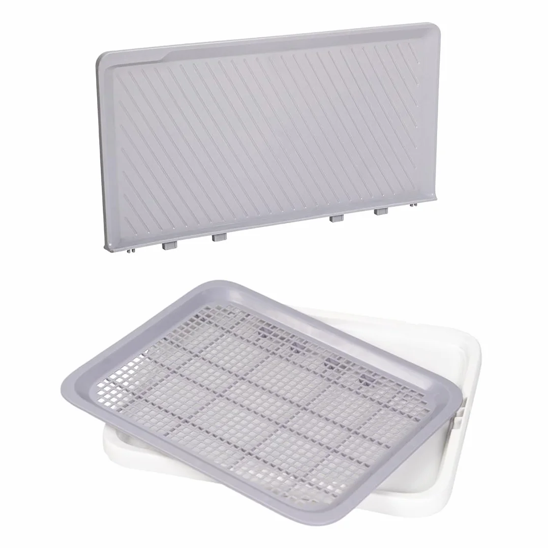 Inodoro para perros, apartamento, bandeja para perros, portátil, a prueba de salpicaduras, inodoro para perros pequeños (XL)