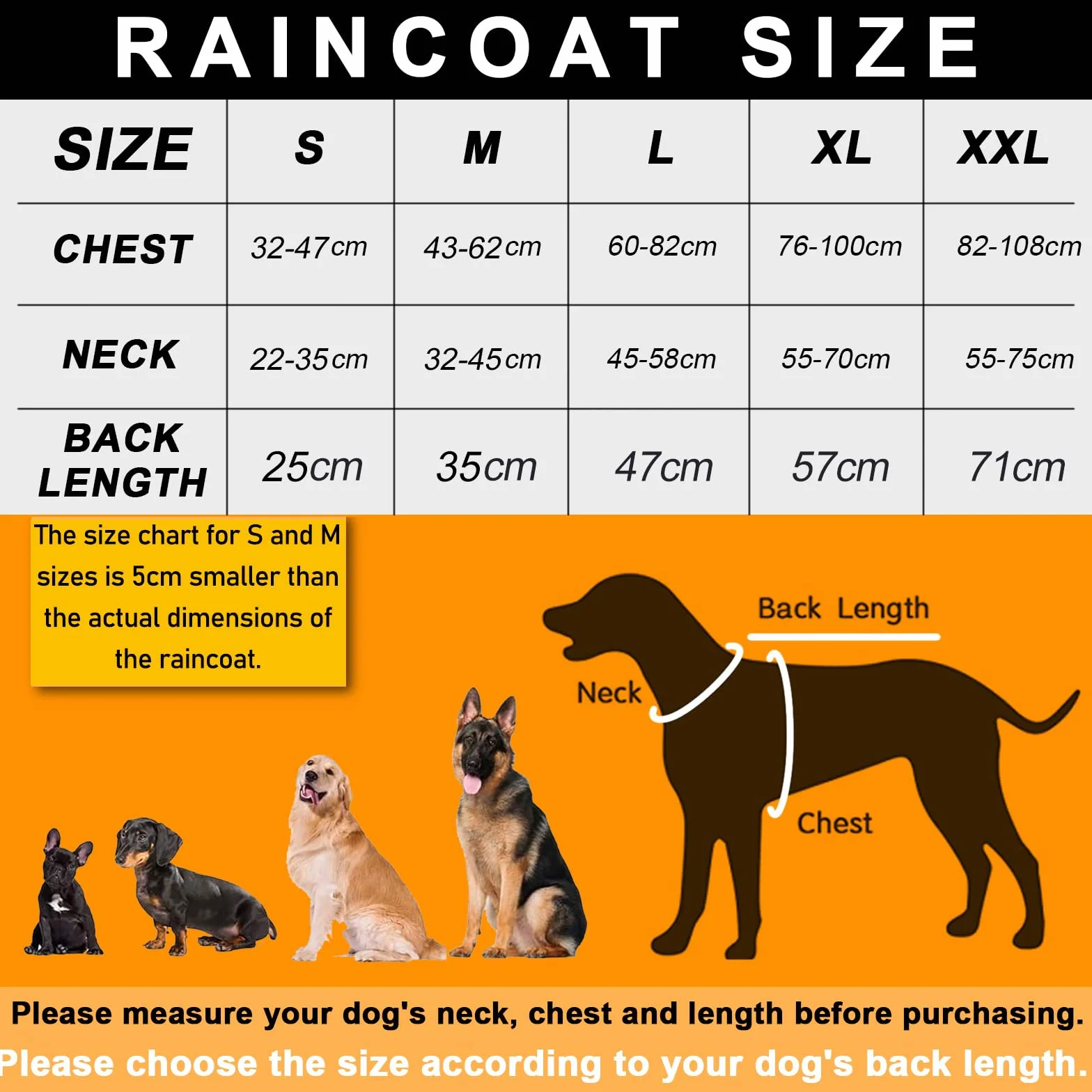 Impermeable para Perros con Capucha y Tiras reflectoras seguras, Chubasquero de Perro Ultra-Light Transpirable, Chubasquero para Perros Mascotas para Perro Pequeño Mediano y Grande (Medium)