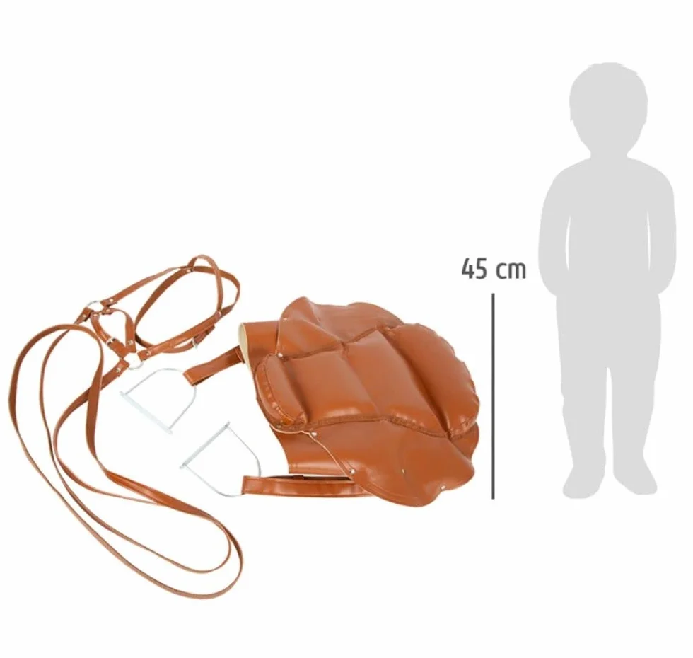 11906 Set Caballo con Silla y Brida, small foot, Madera, jardín o habitación Infantil, Accesorios, a Partir de 3 años.