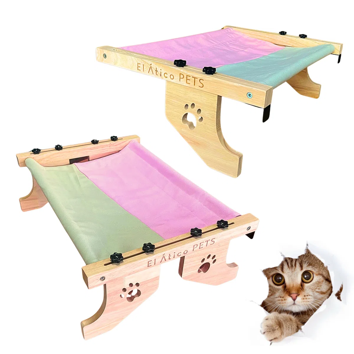 Hamaca gato Ventana. Uso Colgante a 2 Patas o en Suelo con 4 Patas. Cama Radiador. Hamaca Ventana. Cama Grande. Cat Bed. Camita para Gatos