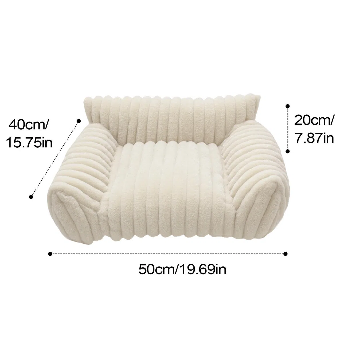 Sofá Cama De Felpa Para Mascotas: Sofá Acolchado Suave Para Gatos, Muebles De Descanso Para Animales Resistentes A Las Mordeduras, Para Dormir Cómodo Y Antideslizante | Para Dormitorio, Sala De E