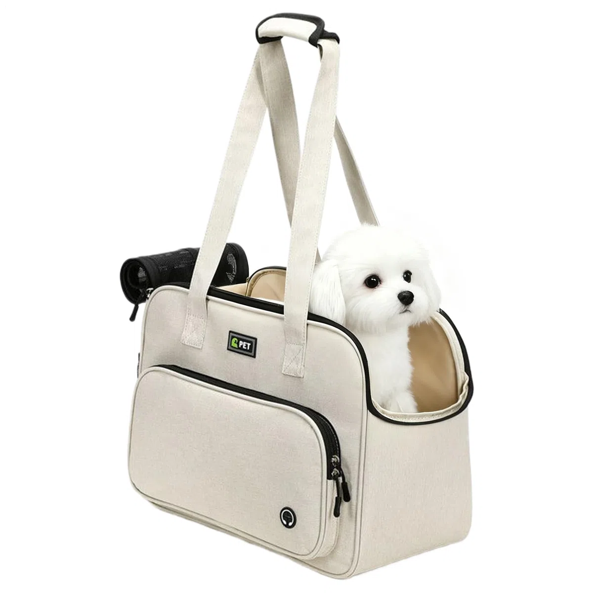 de transporte para mascotas, de viaje para cachorros, bolso de hombro suave | Organizador espacioso para gatitos, gatos, durante excursiones, recados y aventuras, elegante, duradero
