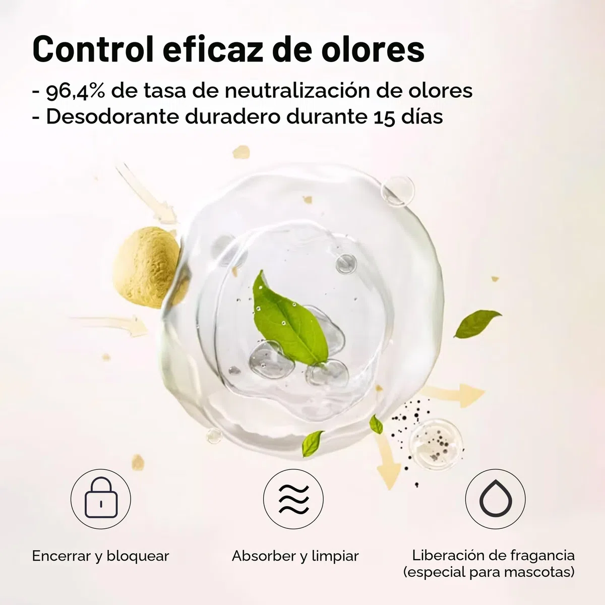 FUKUMARU Arena de Tofu para Gatos 10.8kg - Arena aglomerante para Gatos, Tofu y Bentonita, Libre de Polvo y fácil de aglomerar, Control de olores（Té Blanco）, se Puede desechar en el Inodoro