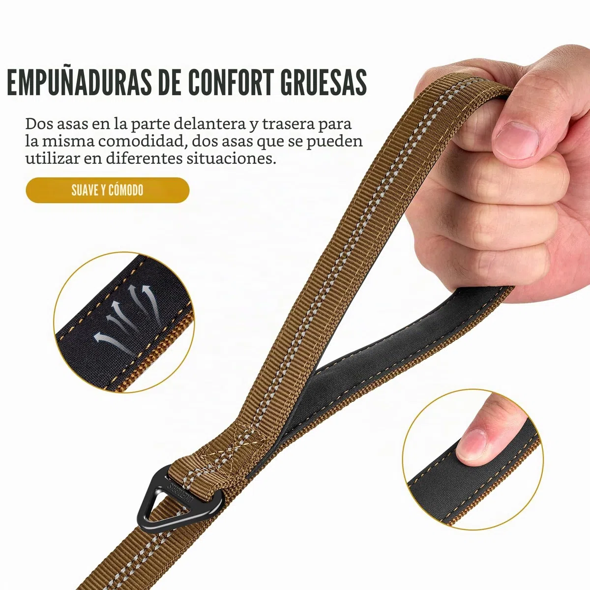 OneTigris Correa para Perros de 152 a 188 cm