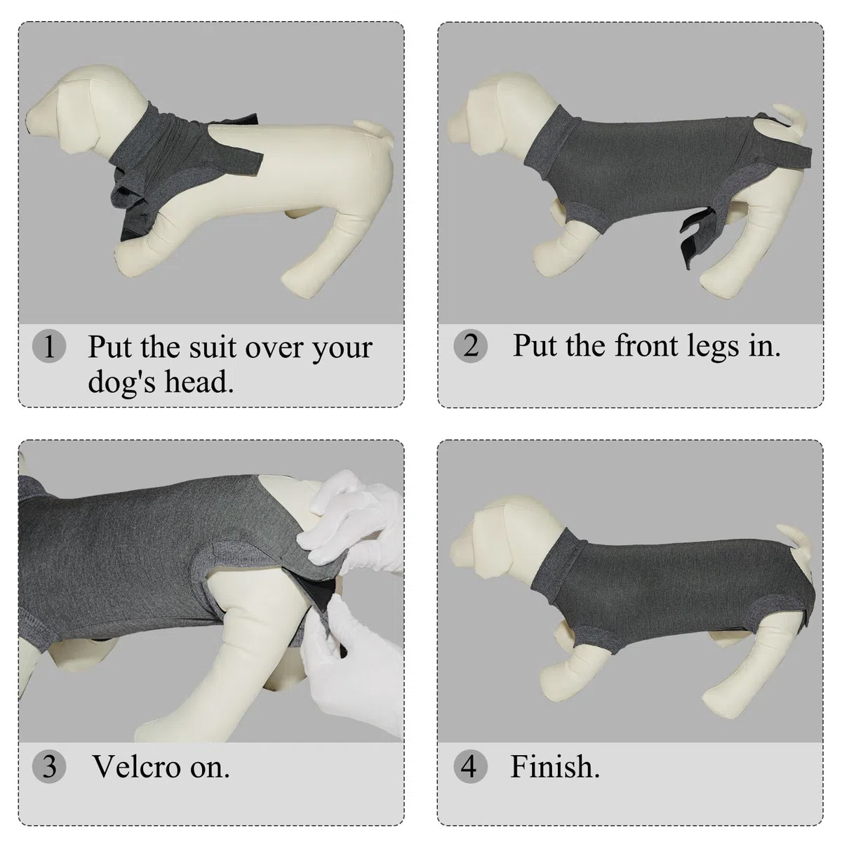 Traje de recuperación para Perros Body Perro postcirujia Chaleco de recuperacion Camiseta Perro postoperatorio Ropa Perros esterilizacion Machos Hembras Protector de heridas Abdominales