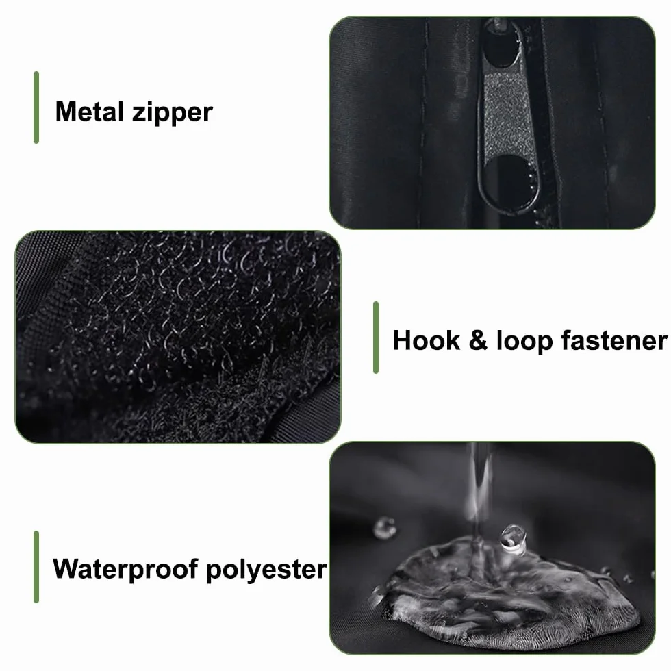 DONGKER Funda para jaula de pájaros, impermeable, protección solar para pájaros, funda opaca transpirable con cremallera y cierre autoadhesivo para pájaros, loros, periquitos, guacamayos, tortolitos