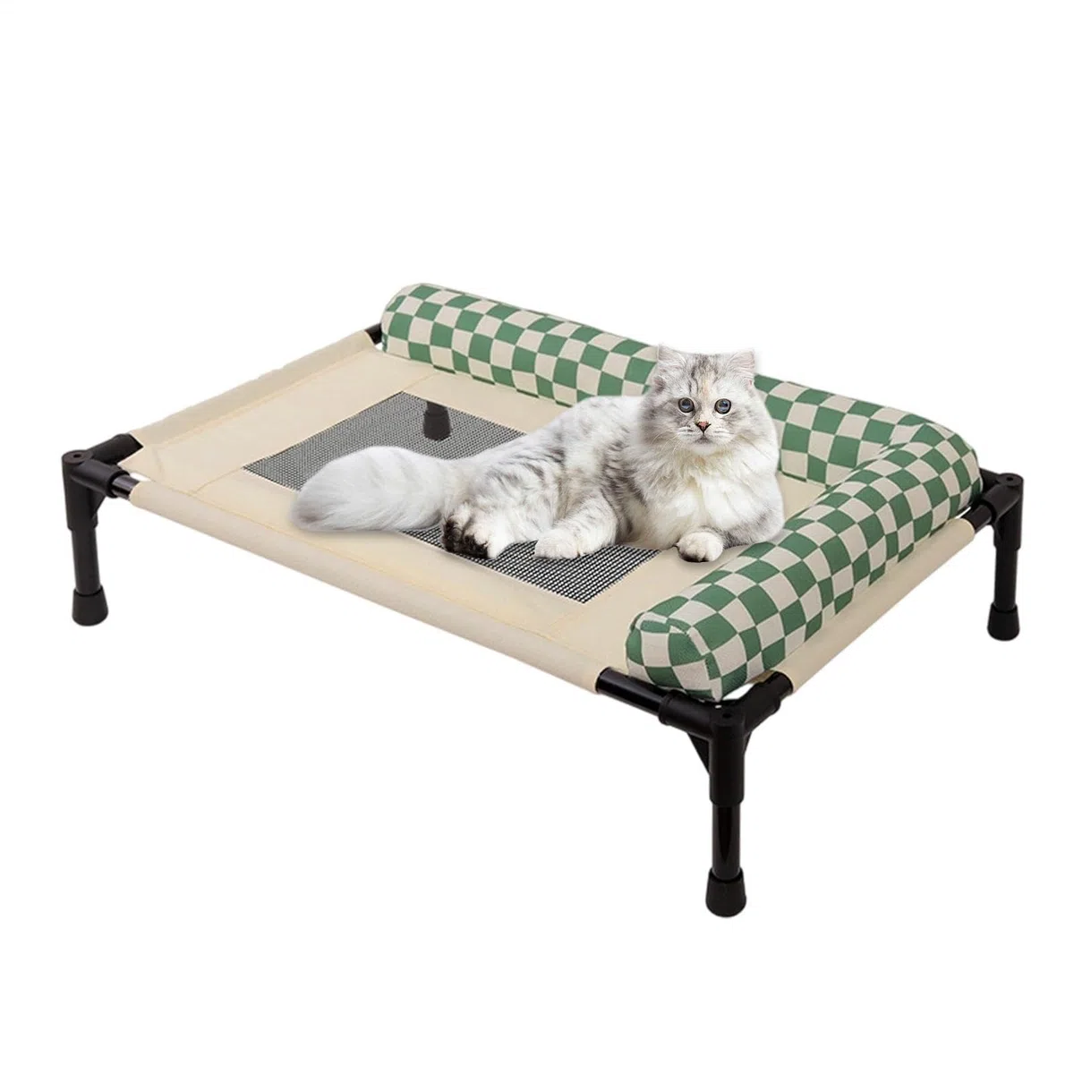 Cama Elevada para Perros - Suministros Refrescantes Y Transpirables Para Mascotas - Cama para Perros de Exterior Antideslizante | Para Cachorros, Gatos, Patio, Césped, Playa, Camping, Hogar,