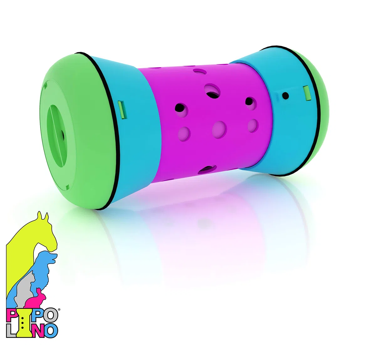 PIPOLINO Dispensador de croquetas M para gatos, multicolor